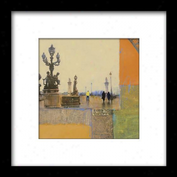 Impressions Of Paris Ii Framed Wall Art - Ii, Matted Black