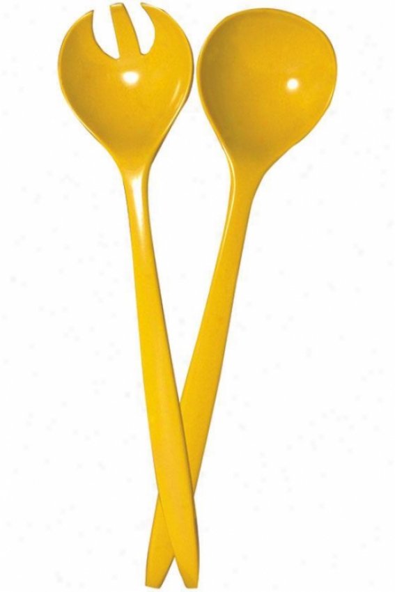 Indoor Outdoor Serving Set - Set Of 2 - Put Of 2, Yellow