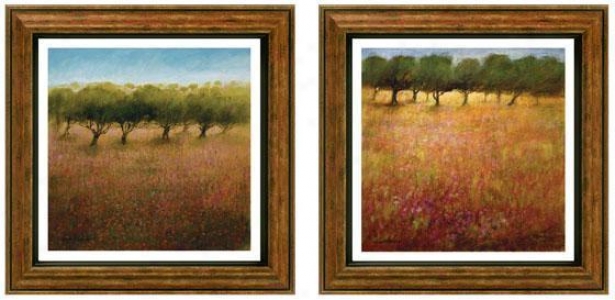 Inspirational Orchard Framed Wall Art - Set Of 2 - Set Of Two, Earthtones