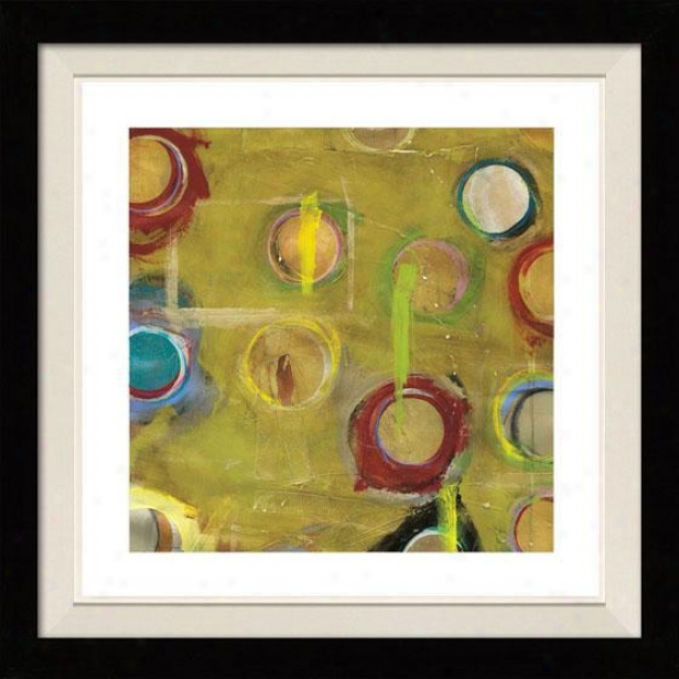 Invention In Green Iii Framed Wall Art - Iii, Floated Black