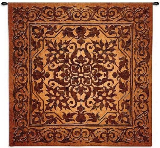 "iron Work Tapestry - 53""hx53""w, Tan"