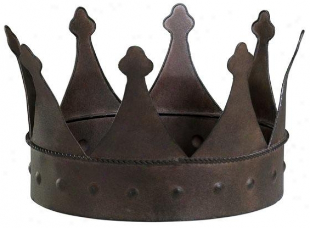 "jester Crown - 7""h X 12"" Round, Pumpkin"