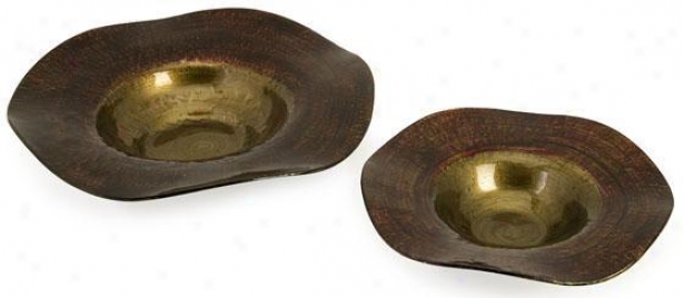 Joelle Bowls - Set Of 2 - Set Of 2, Bronze