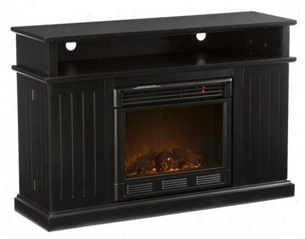 "kasey Media Fireplace - 48""wx32""hx15""d, Black"