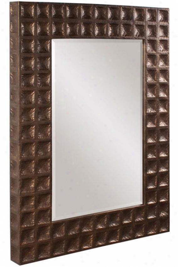 "kent Stamped Mirror - 50""hx37""wx3""d, Brown"