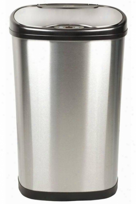 Kitchen Motion Detector Trash Can - 13.2 Gallons, Brushed Stainls