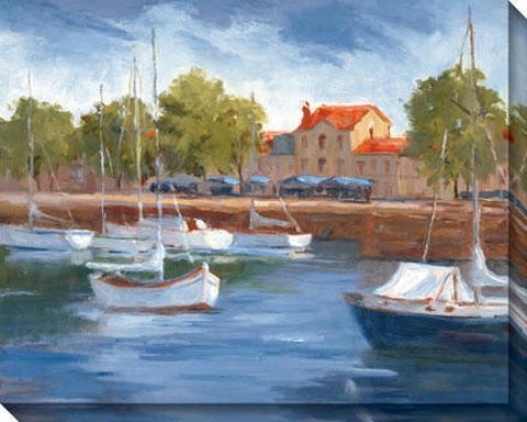 La Roschelle Harbour I Canvas Wall Art - I, Blue