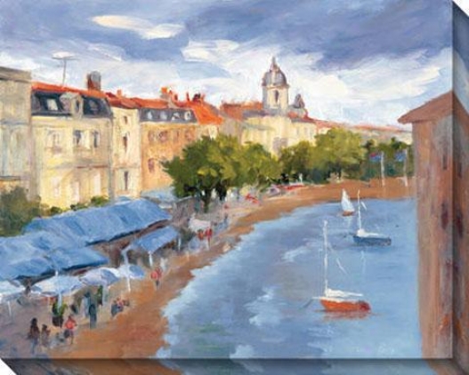 La Roschelle Harbour Ii Canvas Wall Art - Ii, Blue