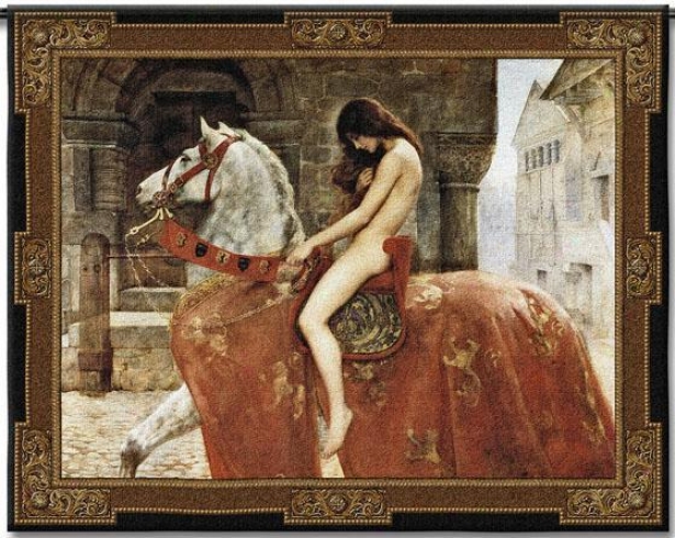 "lady Godiva Tapestry - 43""hx53""w, Multi"