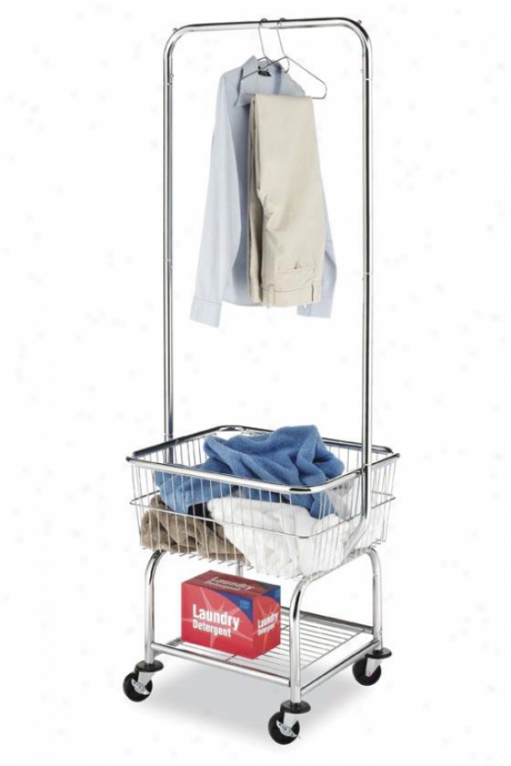 "laundry Butler - 71""hx25""wx21""d, Silver Chrome"