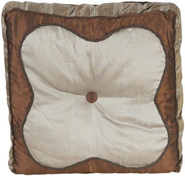 "lauren Pillow - 18"" Square, Chocolate Brown"