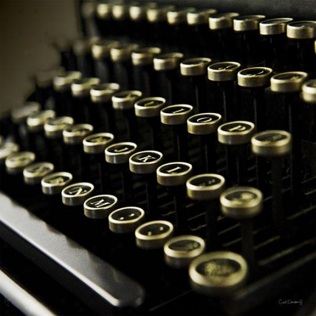 "l.c. Smith Typewriter Wall Art - 30""squarex2""d, Black"