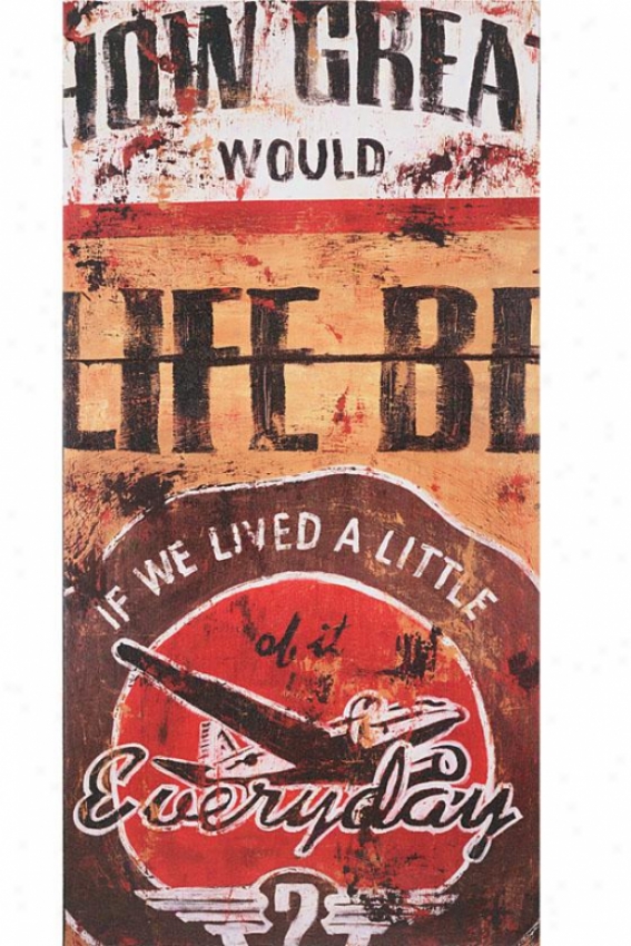 "life Be Ii Wall Art - 47""hx4""wx2""d, Brown"