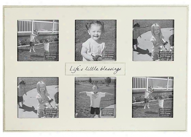 "ilfe's Little Blessings Frame - 8"" X 8"" - 6(8x8), Ivory"