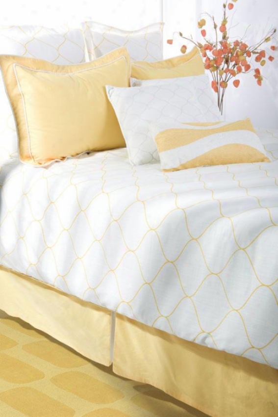 Lily Bedding Set - Queen 9pc Set, White