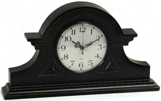 "mantel Clock I - 8""h X 15""w, Black"