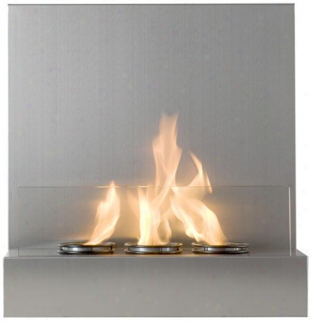 "metro Wall Get upon Fireplace - 22""hx21""w, Grey Steel"