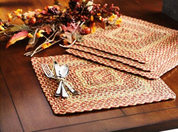 Montague Poacemats - Set Of 4 - 4 Pc Set, Brown