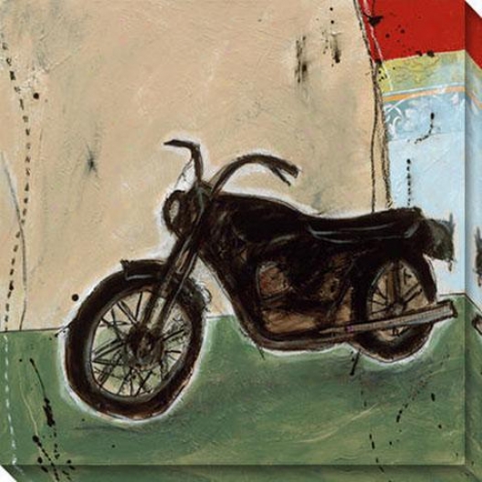 "motorcycle I Canvas Wall Art - 40""hx40""w, Multi"