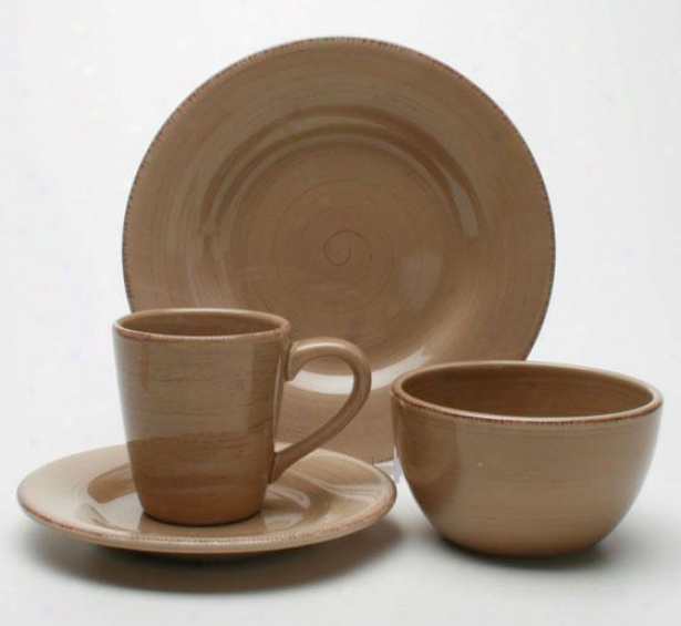 Napa 16-piece Dinnerware Set - 16 Piece Set, Tan