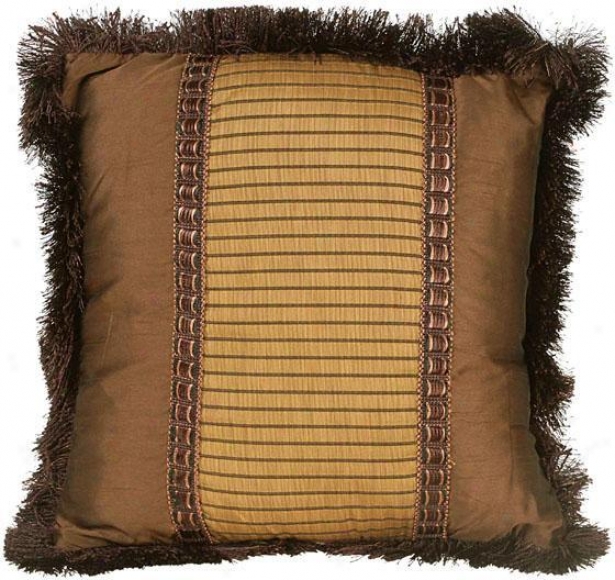 "natalie Pillow - 18"" Square, Brown"