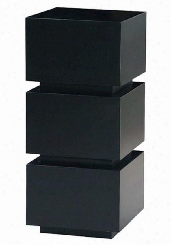 "nathan Pedestal - 32""hx16""sq, Black"