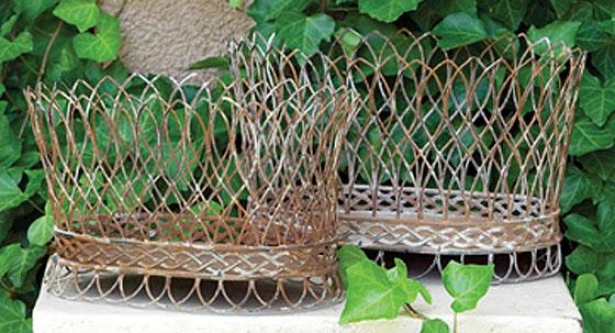 Nested Wire French Baskets - Set Of 2 - Set Of Pair, Having lived Rusr