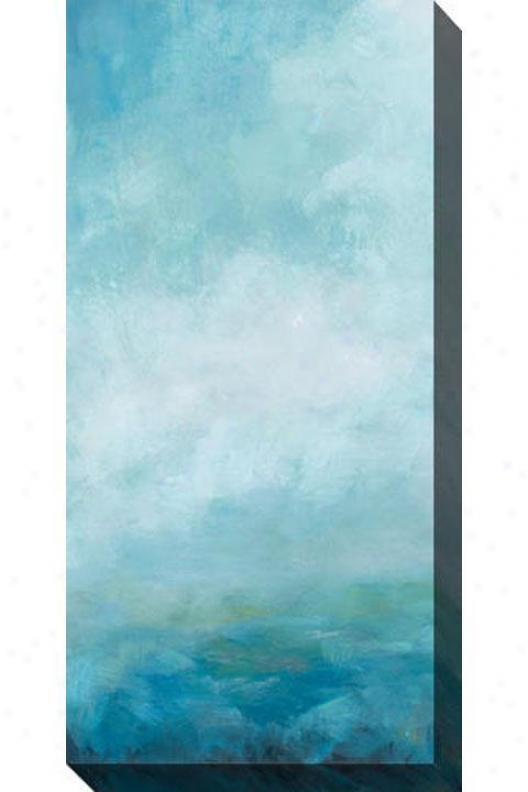 Ocean Fromt Ii Canvas Wall Art - Ii, Blue