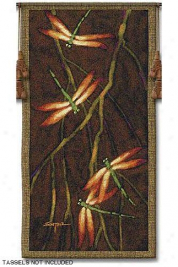 "october Song Ii Tapestry - 53""hx27""w, Multi"