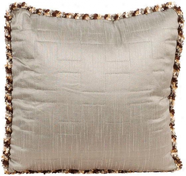 "oliviw Pillow - 18"" Square, Chocolate Brown"