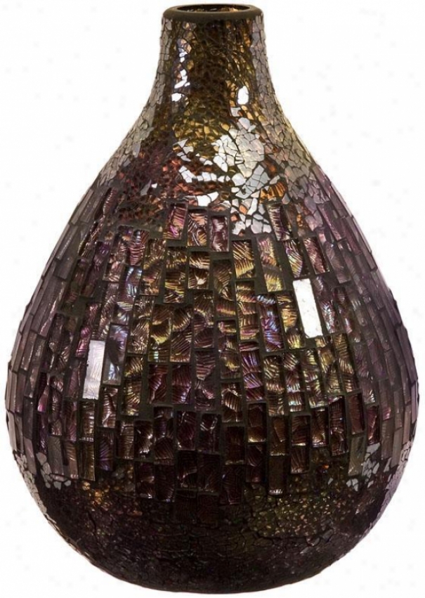 Orchid Vase - Short, Purple