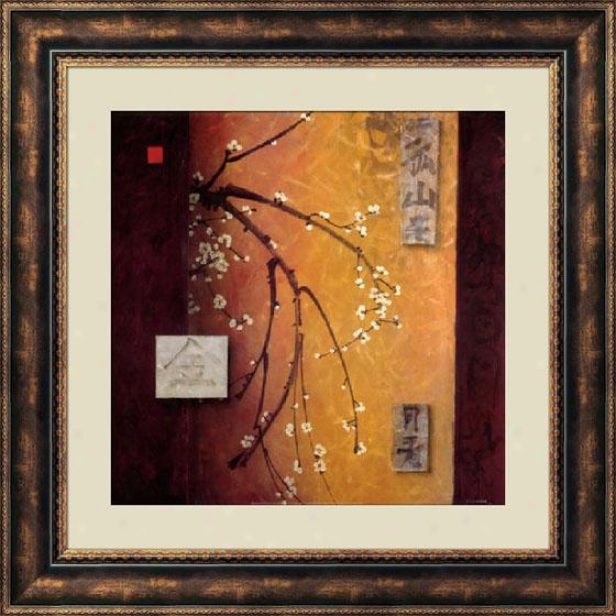 "oriental Blossom Ii Frames Wall Art - 40""hx40""w, Brown"