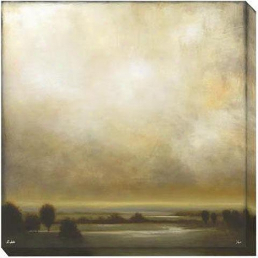 Partly Cloudy I Canvas Wall Art - I, Beige
