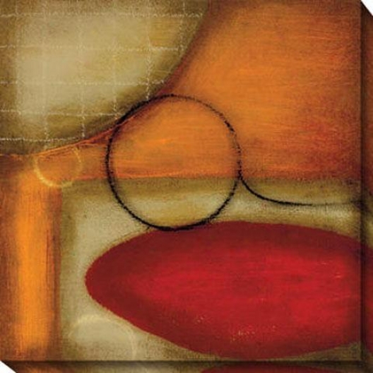 Perpetual Ii Canvas Wall Art - Ii, Red