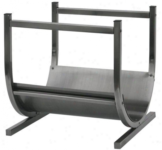 "pewter Log Rack - 17""hx15""wx11""d, Gray"