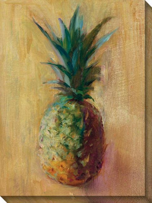 Pineapples V Canvas Wall Creation of beauty - V, Yellow