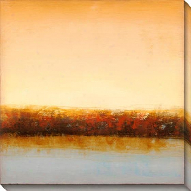 Swift Passage through Ii Canvas Wall Art - Ii, Orange