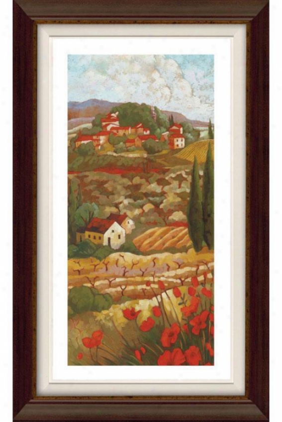 Red Tuscan I Framed Wall Art - I, Flt Anq Wln/gld