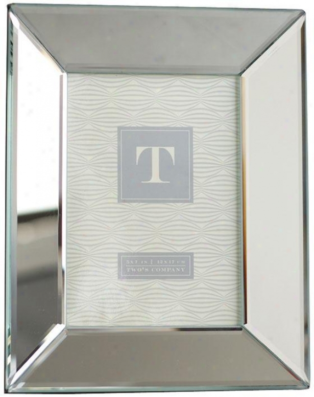 "reflections  Beveled Mirror Photo Frame - 9.5""hx7.5""w, Silver"