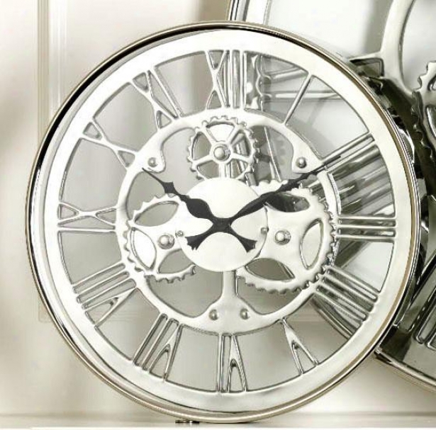 "reggatta Wall Clock - 14h X 2""w, Silver"