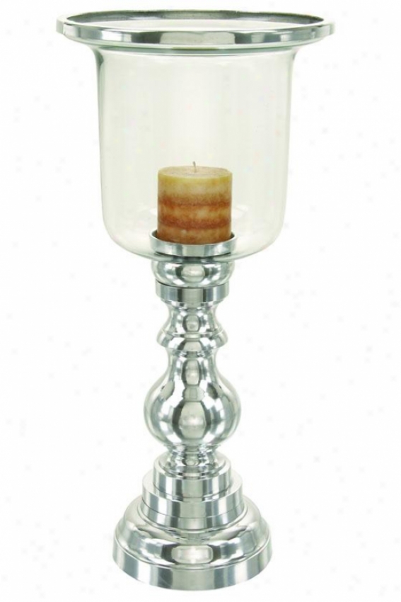 "renata Candleholder - 22""hx10""diametr, Silver"