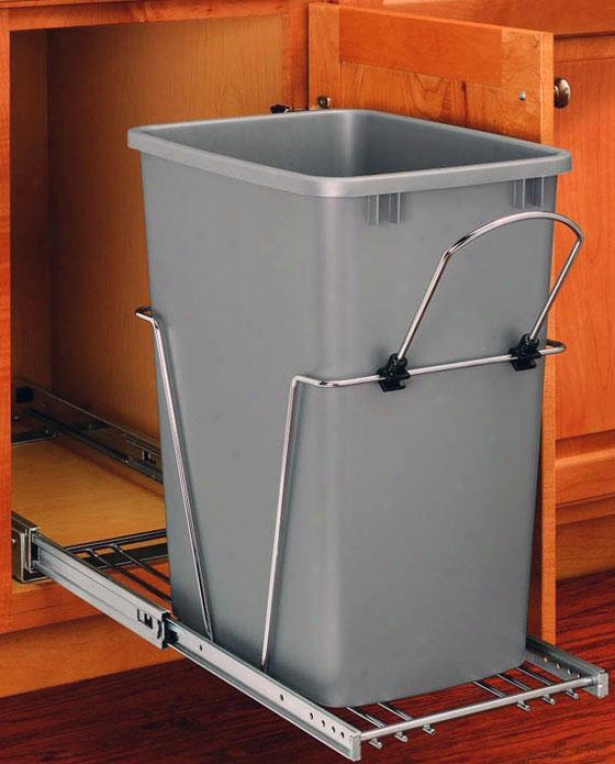 Rev-a-shelf 35-quart Pull-out Waste Container - 19.25h X 11wx22, Silver