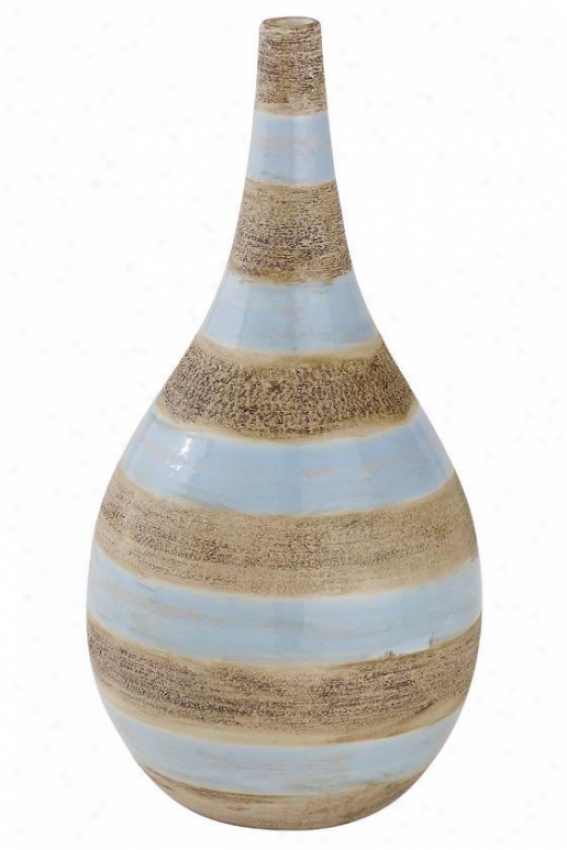 "riviera Porcelain Vase - 14"", Blue"