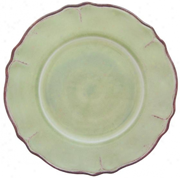 Rustica Salad Plates - Set Of 4 - Set Of Four, Sage