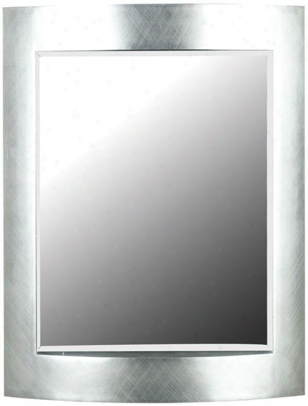 "sacramento Wall Mirror - 35""hx28""w, Silver"