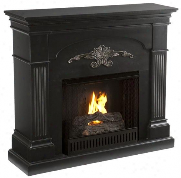 Santana Fireplace - Gel Fireplace, Black