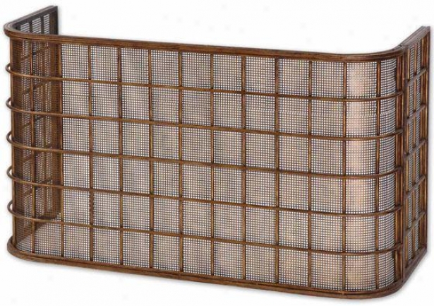 "scirocco Fireplace Screen - 24""hx42""w, Pumpkin"