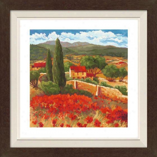 Season In Red I Framed Wall Trade - I, Fltd Espresso