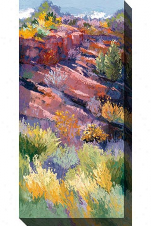 Shadows On The Hill I Cancas Wall Art - I, Pastel