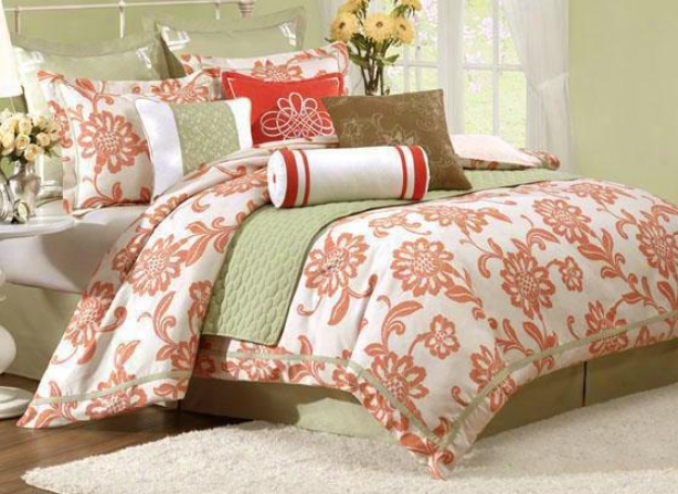 Sheldon Ii Comforter Set - Queen 9pc Set, White